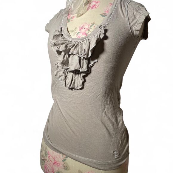 Abercrombie-fitch Women's Grey and Tan Blouse - Picture 1 of 5